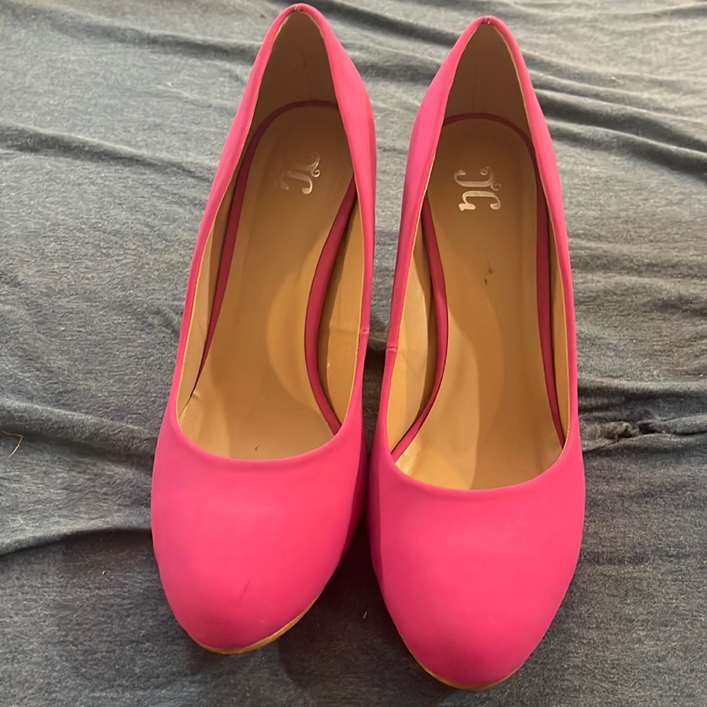 Hot pink heels